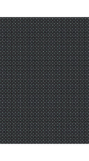 Audrey Dress #3 Shirt Collar 3/4 Sleeve Midi Length Silk Velvet (Gentlemans Dots Dark)