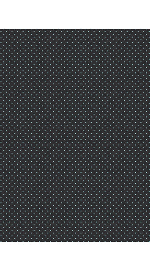 Audrey Dress #3 Shirt Collar 3/4 Sleeve Midi Length Silk Velvet (Gentlemans Dots Dark)