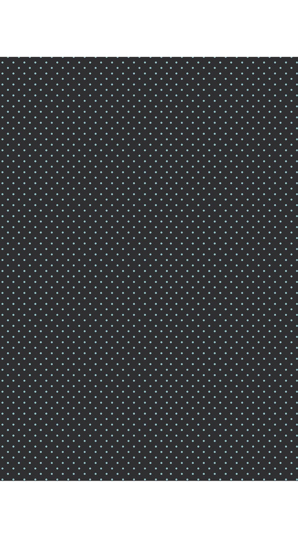 Audrey Dress #3 Shirt Collar 3/4 Sleeve Midi Length Silk Velvet (Gentlemans Dots Dark)