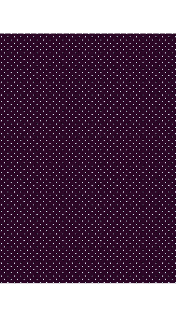 Audrey Dress #3 Shirt Collar 3/4 Sleeve Midi Length Silk Velvet (Gentlemans Dots Dark)