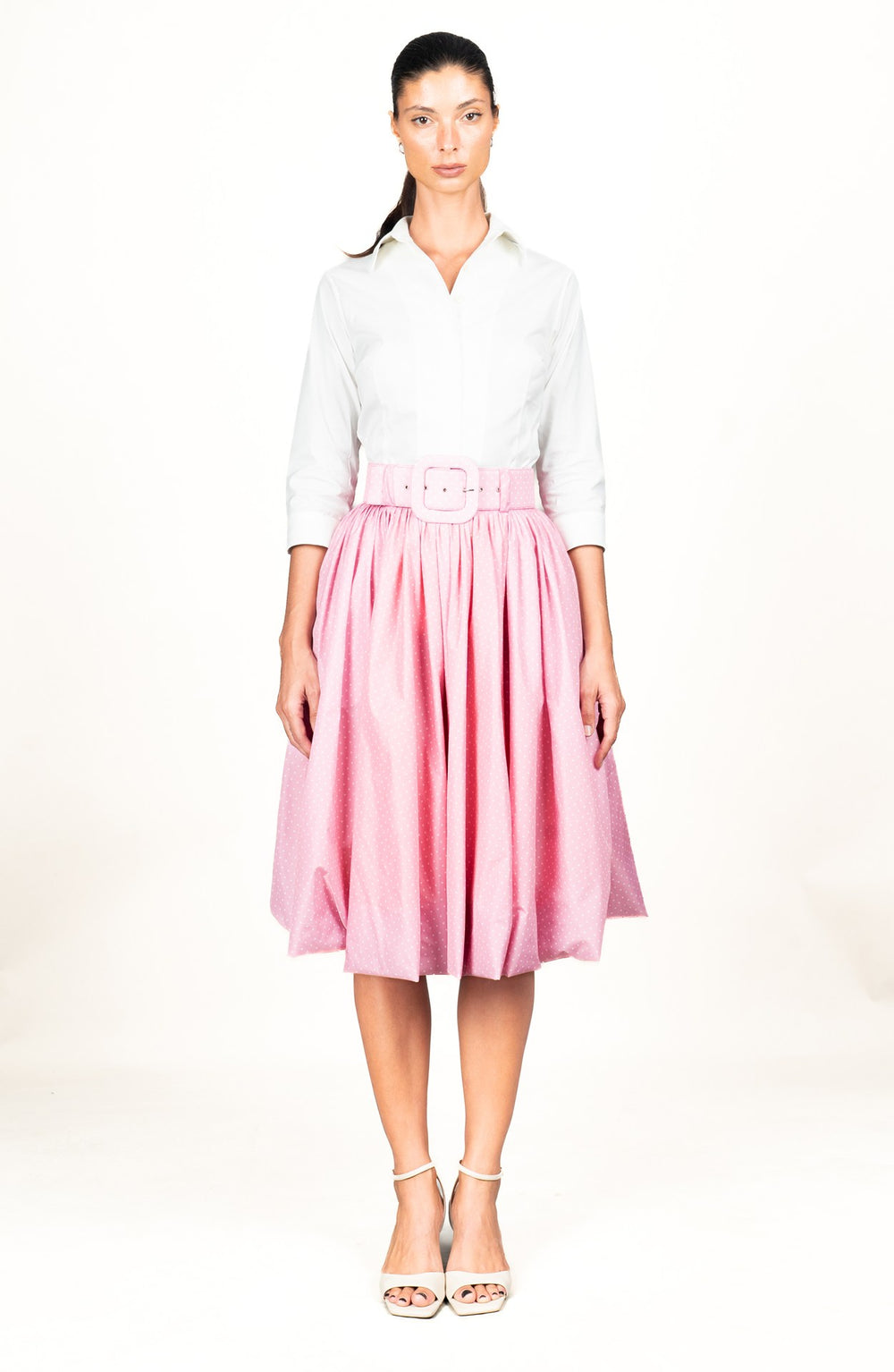 Terry Skirt Long Length Poliamide Taffta (Gentlemans Dot)
