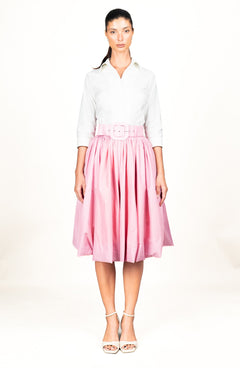 Terry Skirt Long Length Poliamide Taffta (Gentlemans Dot)