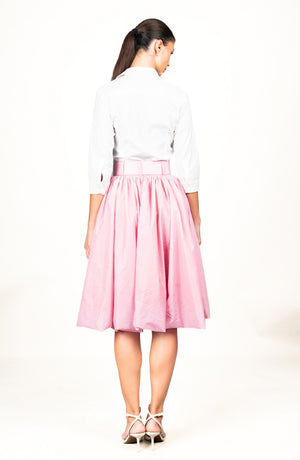 Terry Skirt Long Length Poliamide Taffta (Gentlemans Dot)