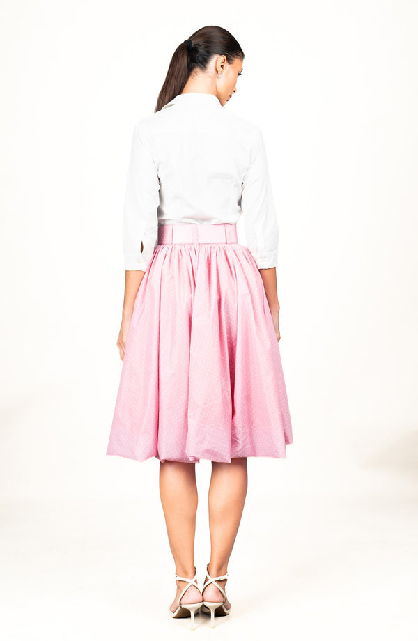 Terry Skirt Long Length Poliamide Taffta (Gentlemans Dot)