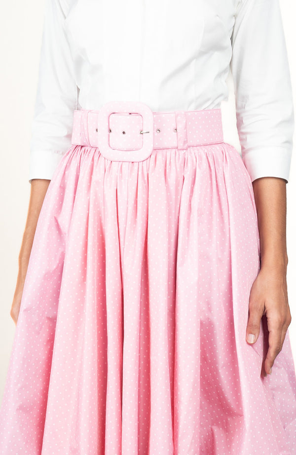 Terry Skirt Long Length Poliamide Taffta (Gentlemans Dot)