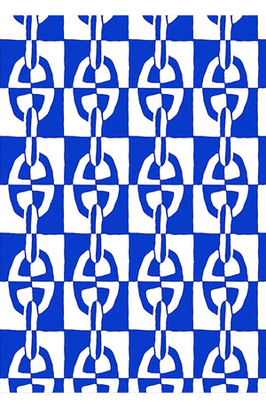 Laurent Dress Shirt Collar 3/4 Sleeve Long Length Cotton Stretch (Geometric Chain)