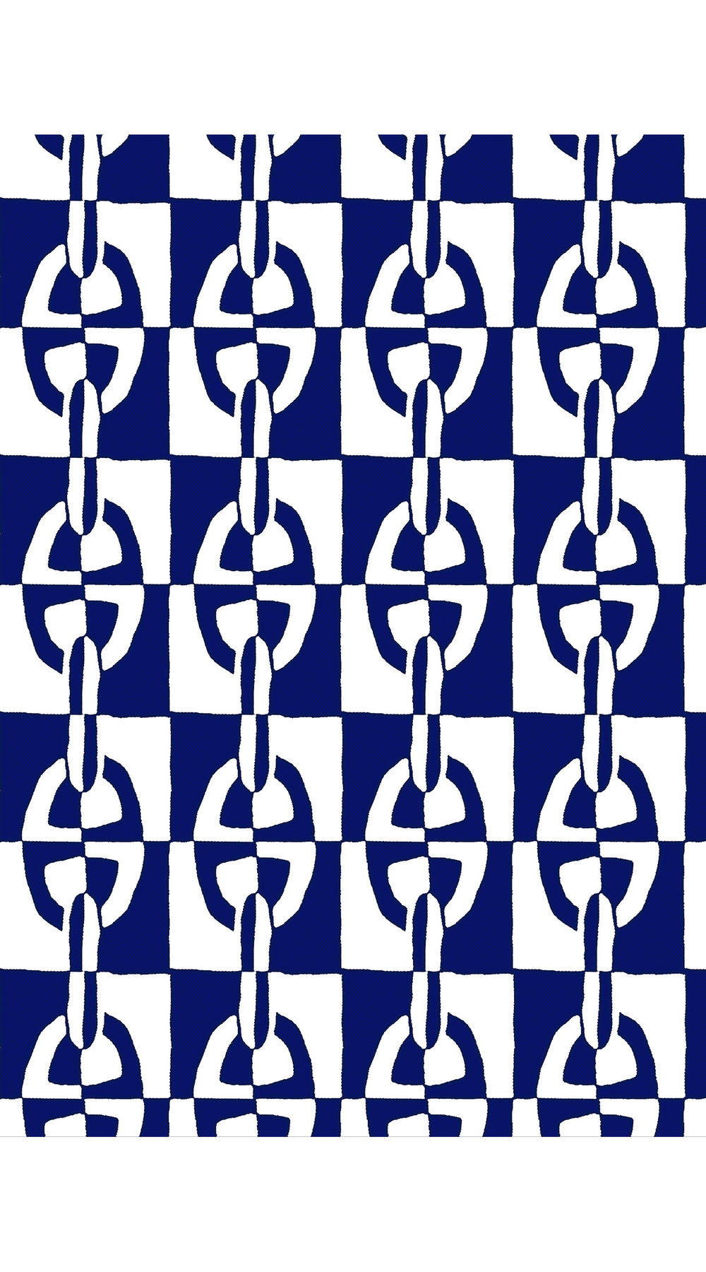 Aster Dress Shirt Collar 3/4 Sleeve Midi Length Cotton Musola (Geometric Chain)