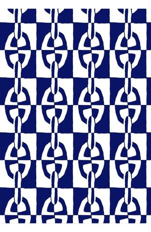 Laurent Dress Shirt Collar 3/4 Sleeve Long Length Cotton Stretch (Geometric Chain)