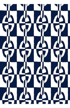 Laurent Dress Shirt Collar 3/4 Sleeve Long Length Cotton Stretch (Geometric Chain)