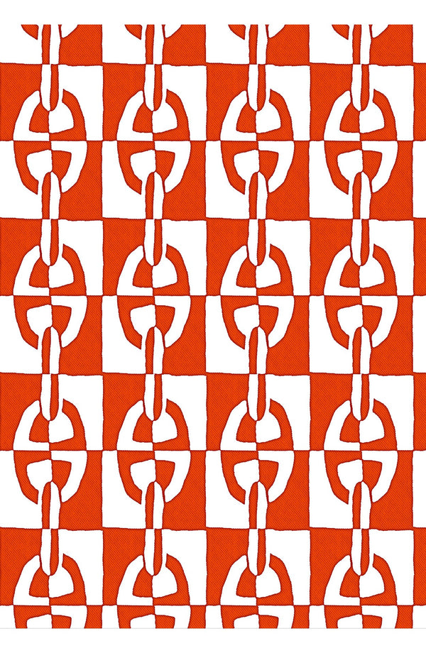 Audrey Dress #4 Shirt Collar 3/4 Sleeve Midi Length Cotton Musola (Geometric Chain)