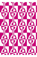 Audrey Dress #4 Shirt Collar 3/4 Sleeve Midi Length Cotton Musola (Geometric Chain)