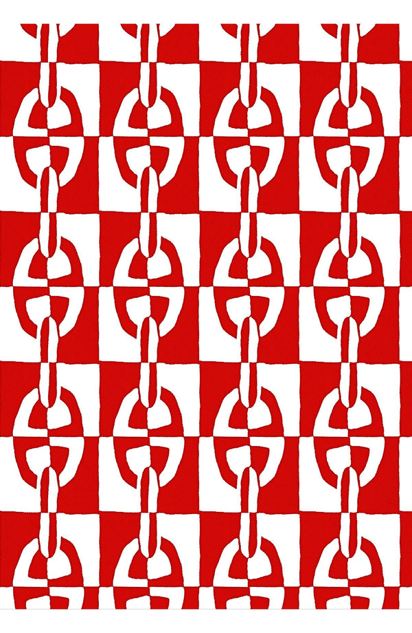 Audrey Dress #4 Shirt Collar 3/4 Sleeve Long Length Cotton Musola (Geometric Chain)