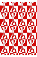 Laurent Dress Shirt Collar 3/4 Sleeve Long Length Cotton Stretch (Geometric Chain)