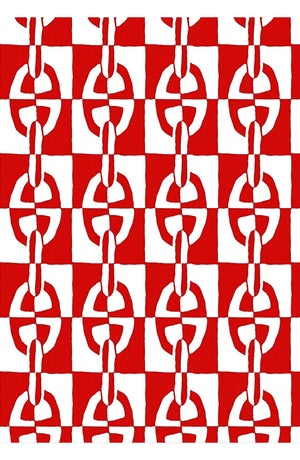 Laurent Dress Shirt Collar 3/4 Sleeve Long Length Cotton Stretch (Geometric Chain)