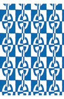 Audrey Dress #4 Shirt Collar 3/4 Sleeve Midi Length Cotton Musola (Geometric Chain)