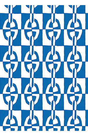 Audrey Dress #4 Shirt Collar 3/4 Sleeve Midi Length Cotton Musola (Geometric Chain)