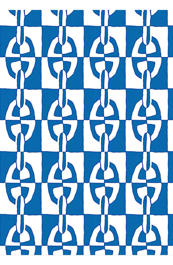 Audrey Dress #4 Shirt Collar 3/4 Sleeve Midi Length Cotton Musola (Geometric Chain)