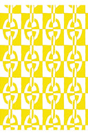 Audrey Dress #4 Shirt Collar 3/4 Sleeve Long Length Cotton Musola (Geometric Chain)