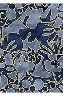 Audrey Dress #1 Shirt Collar 3/4 Sleeve Long Length Cotton Stretch (Giungla Flower)