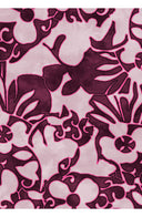 Audrey Dress #1 Shirt Collar 3/4 Sleeve Long Length Cotton Stretch (Giungla Flower)