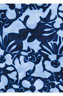 Audrey Dress #1 Shirt Collar 3/4 Sleeve Long Length Cotton Stretch (Giungla Flower)