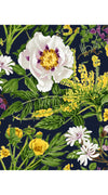 Rose Dress Crew Neck Sleeveless Cotton Stretch (Goldenrod Flower)