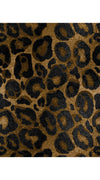 Aster Dress Shirt Collar 3/4 Sleeve Midi Length Silk GGT (Goldleaf Leopard)