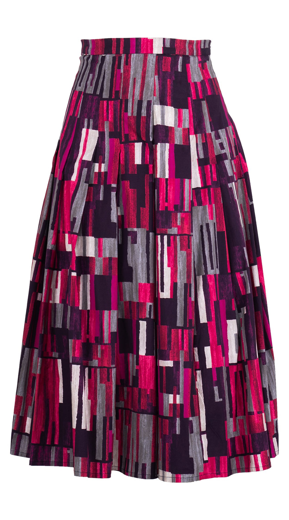 Zeller Skirt Midi Length Cotton Stretch (Granada Rug)