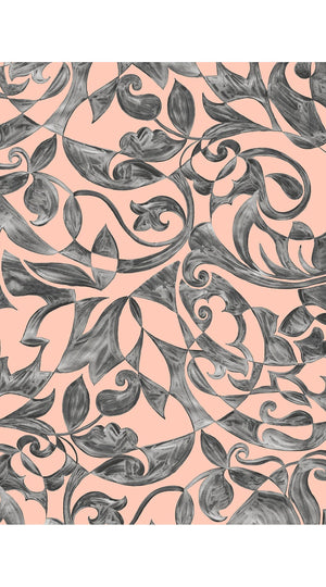 Audrey Dress #3 Shirt Collar 3/4 Sleeve Midi Plus Length Silk Velvet (Grey Alabaster)