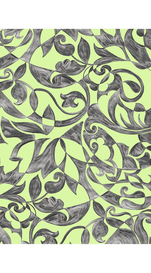 Audrey Dress #3 Shirt Collar 3/4 Sleeve Midi Plus Length Silk Velvet (Grey Alabaster)