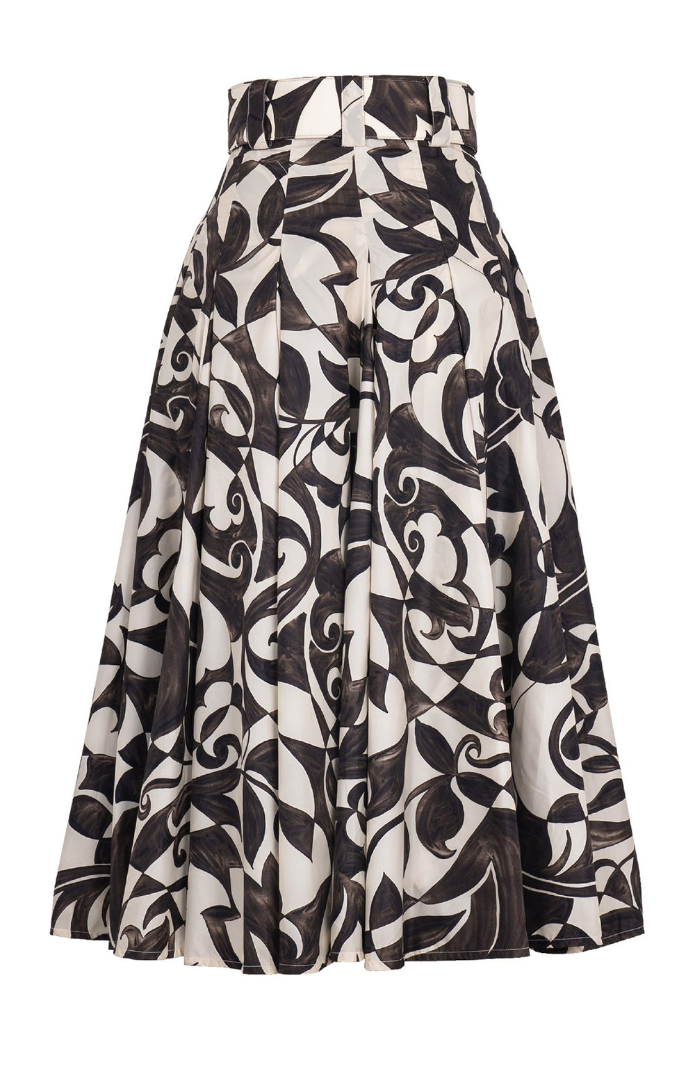 Samantha Skirt Midi Length Poliamide Taffta (Grey Alabaster)