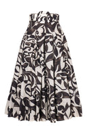 Samantha Skirt Midi Length Poliamide Taffta (Grey Alabaster)