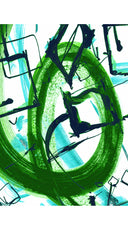 Terry Dress Shirt Collar 3/4 Sleeve Midi Length Poliamide Taffta (Griffiti Art White)