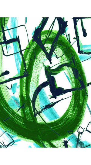 Terry Dress Shirt Collar 3/4 Sleeve Midi Length Poliamide Taffta (Griffiti Art White)