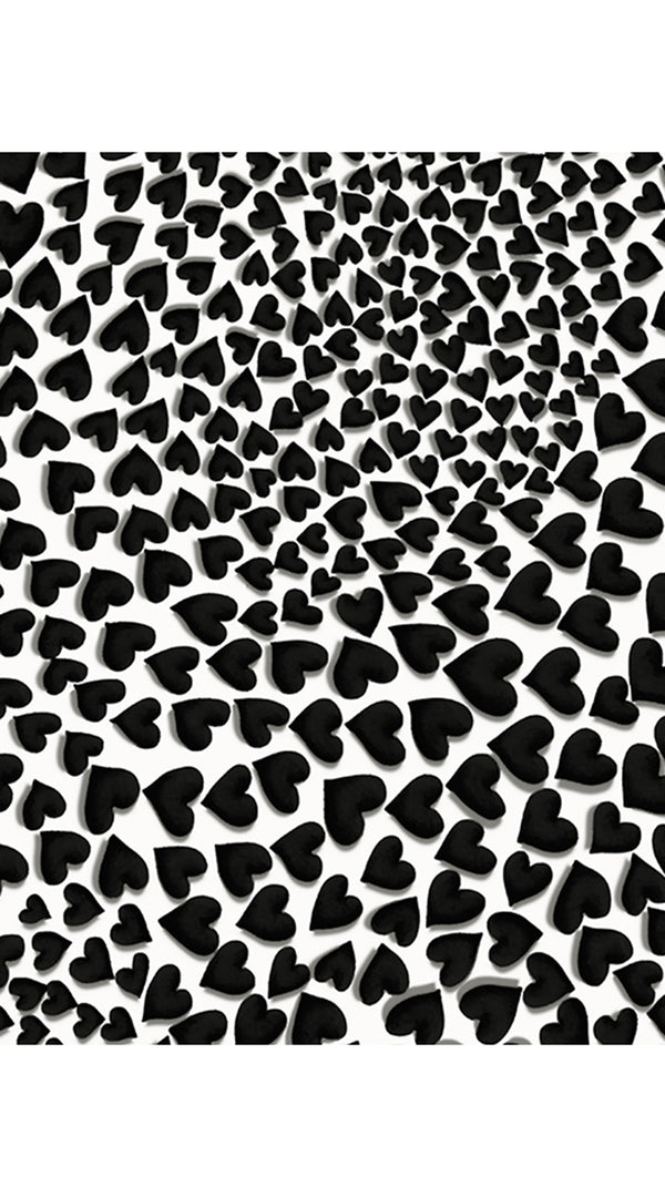 Audrey Dress #4 Shirt Collar 3/4 Sleeve Midi Length Cotton Musola (Heart Wave Big)