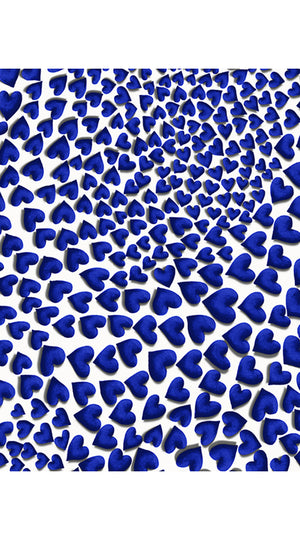 Audrey Dress #4 Shirt Collar 3/4 Sleeve Midi Length Cotton Musola (Heart Wave Big)