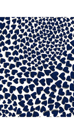 Audrey Dress #4 Shirt Collar 3/4 Sleeve Midi Length Cotton Musola (Heart Wave Big)