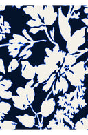 Laurent Dress Shirt Collar 3/4 Sleeve Long Length Cotton Stretch (Hemingway Flower Ground)