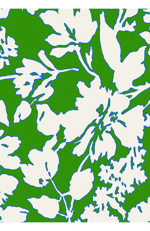 Laurent Dress Shirt Collar 3/4 Sleeve Long Length Cotton Stretch (Hemingway Flower Ground)