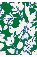 Aster Dress Shirt Collar 3/4 Sleeve Midi Length Cotton Musola (Hemingway Flower Ground)