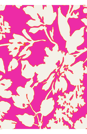 Laurent Dress Shirt Collar 3/4 Sleeve Long Length Cotton Stretch (Hemingway Flower Ground)