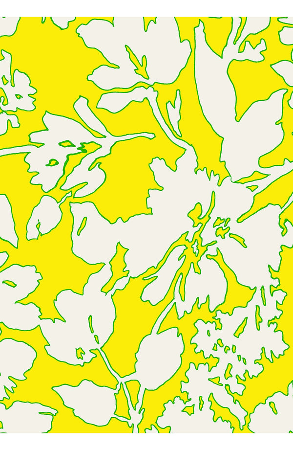 Laurent Dress Shirt Collar 3/4 Sleeve Long Length Cotton Stretch (Hemingway Flower Ground)