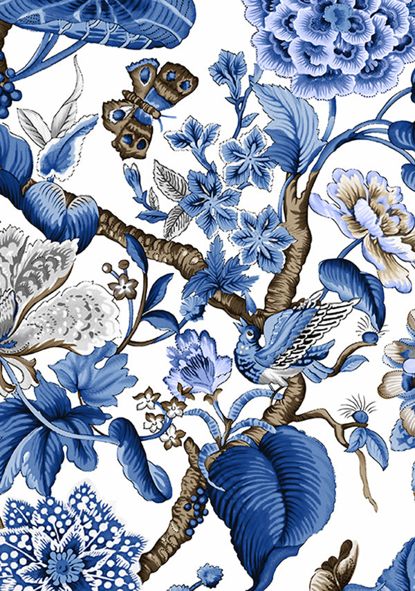 Hill Garden White_White Blue_Cotton Musola_25y