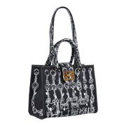 Audrey Tote_Medium_Horse Chain_Black