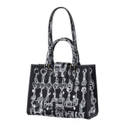 Audrey Tote_Medium_Horse Chain_Black