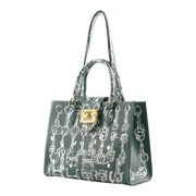 Audrey Tote_Medium_Horse Chain_Ivy Green