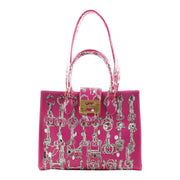 Audrey Tote_Medium_Horse Chain_Pink