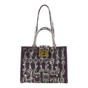 Audrey Tote_Medium_Horse Chain_Plum