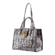 Audrey Tote_Medium_Horse Chain_Plum