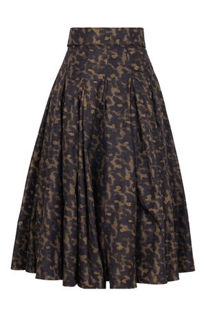 Samantha Skirt Midi Length Poliamide Taffta (Hounds Dots)